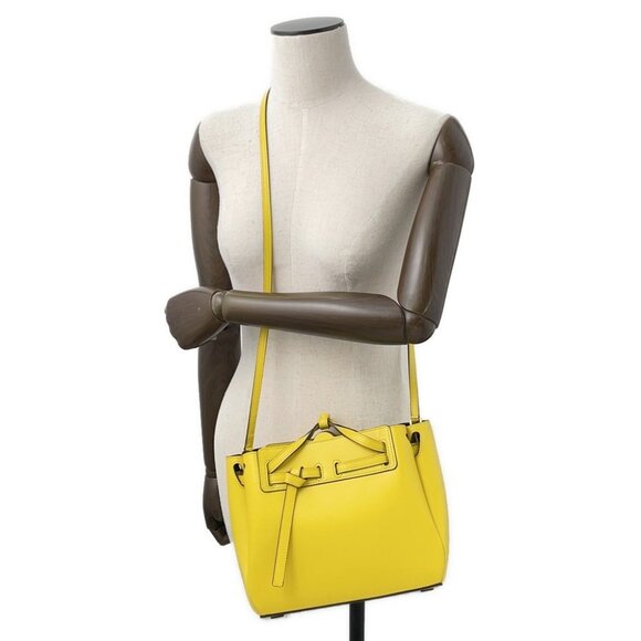 LOEWE Lazo 2-Way Handbag Size Mini Leather Yellow 329.74.Z71 - Picture 3 of 15